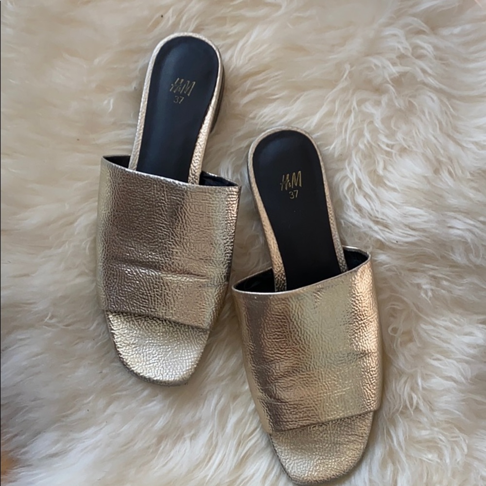 Metallic Gold Slides